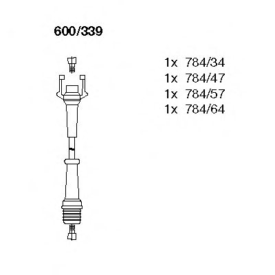 RENAULT 7700745285 Ignition Cable Kit